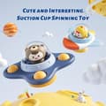 Miniatyrbillede 2 af 6: OBOSOE 3-Pak - Fidget Spinner med Sugekop til Børn - Spinning Toy