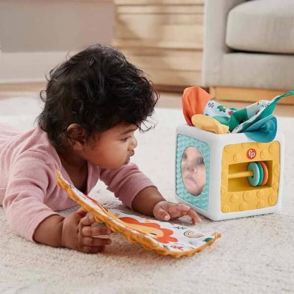Aktivitetskuber - Fisher-Price - HML64 - Sensoriska - 6 Näsdukar - Bebis 3 Månader