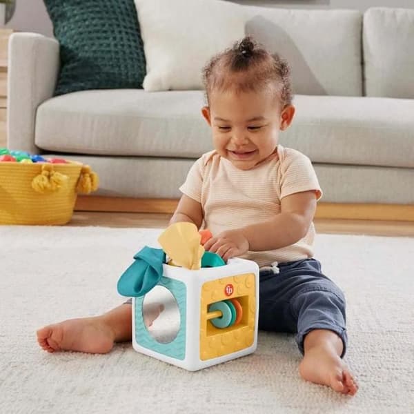 Aktivitetskuber - Fisher-Price - HML64 - Sensoriska - 6 Näsdukar - Bebis 3 Månader