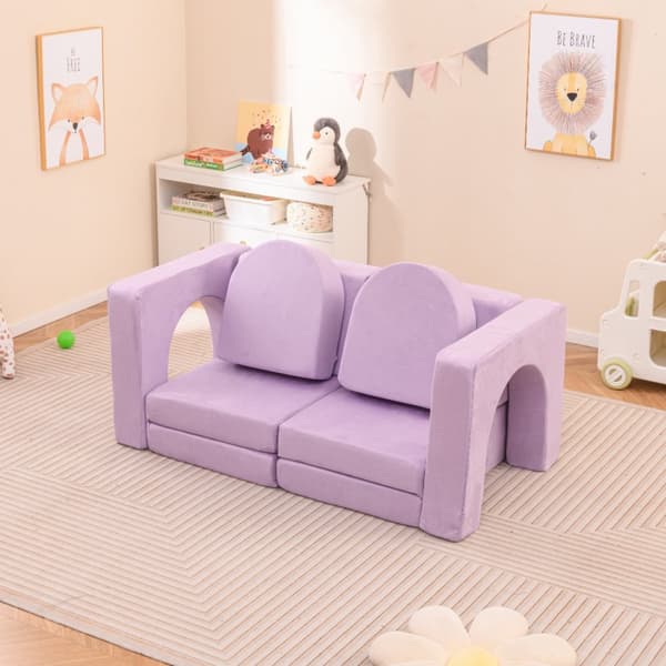 Barnsoffa leksoffa, 142.5x72.5x60.5 cm, Lila