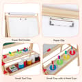 Miniatyrbillede 6 af 6: Justerbar Dobbeltsidet Staffeli, 17"-21.5" x 21.5" x 45.5"-57.5", Natur