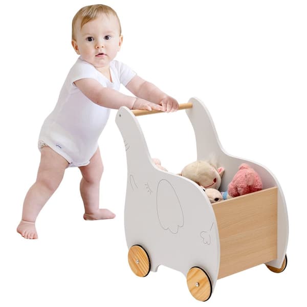 Barnens shoppingvagn, 12,5x19x22 tum, Vit