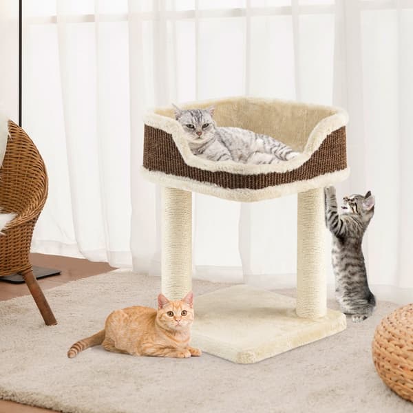 Kattträdstorn, 35x35x50 cm, Beige