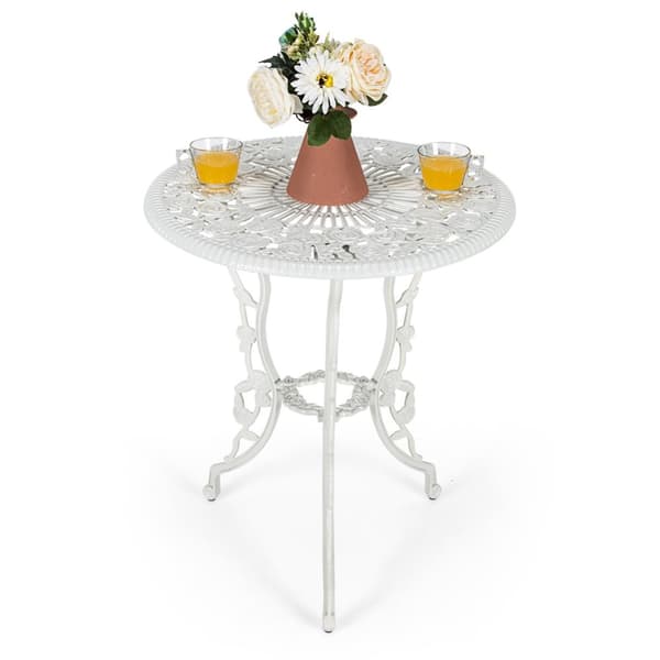 Terrasse Bistro Sæt, 60x66 cm, 41x51x81.5 cm, Hvid