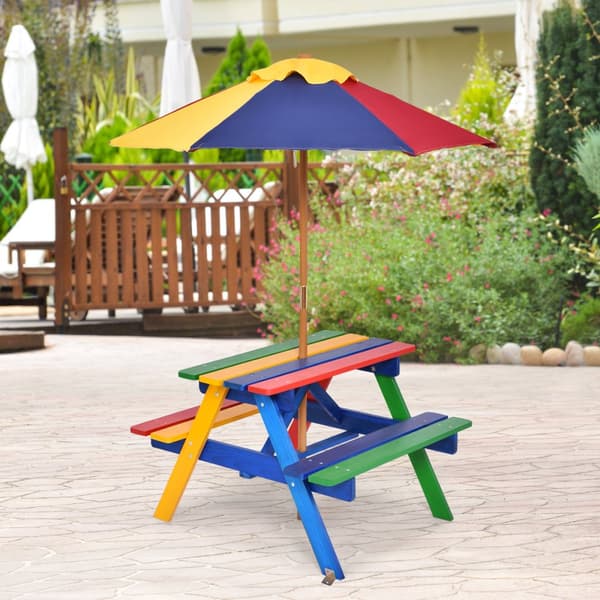 Picknickbord set, 89x79x50 cm, valnöt