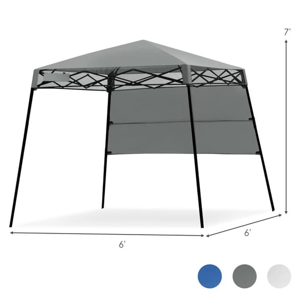 Pop-up telt, 2,1m x 2,1m, Grå