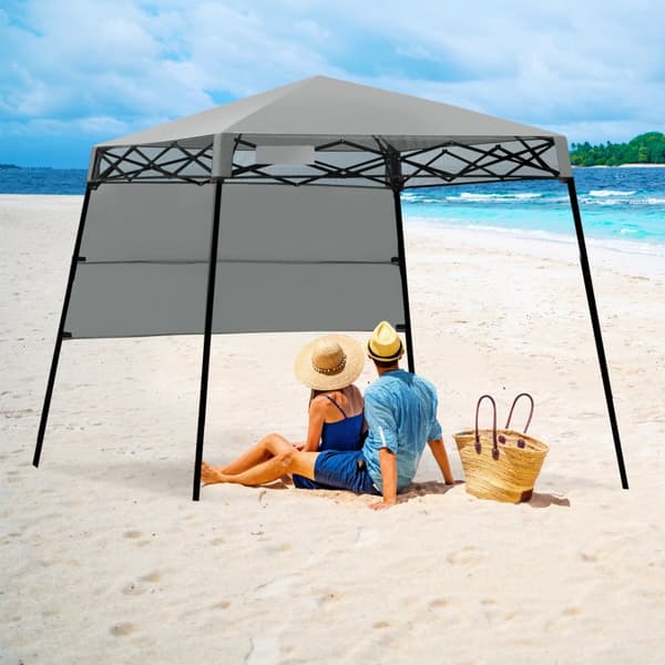 Pop-up telt, 2,1m x 2,1m, Grå