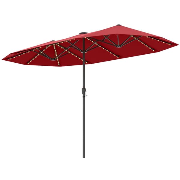 Uteparasoll, 13x7x7.3 ft, Grå