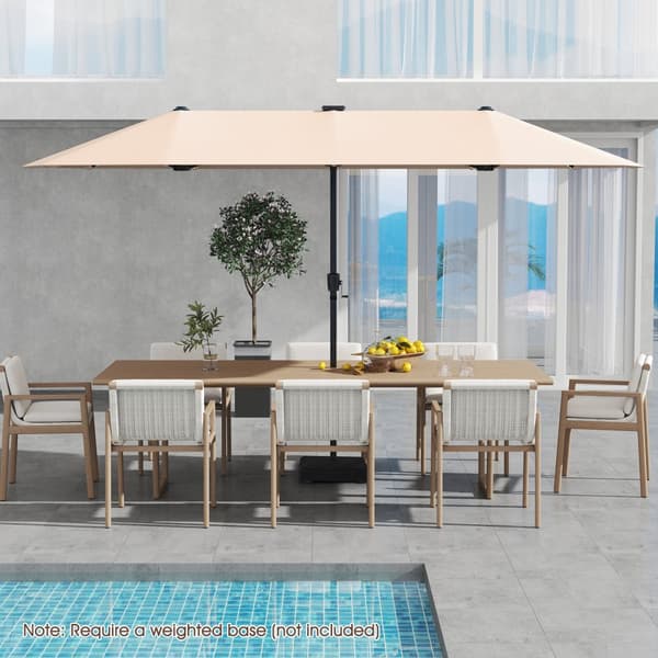 Uteparasoll, 13x7x7.3 ft, Beige