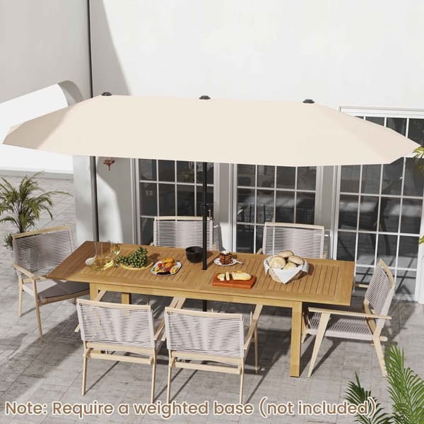 Uteparasoll, 13x7x7.3 ft, Beige