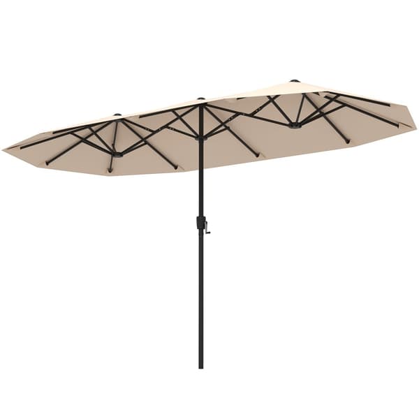 Uteparasoll, 13x7x7.3 ft, Beige