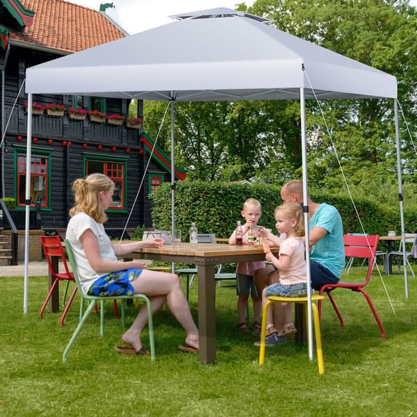 Ulkouima Pop-up Katospaviljonki, 305x305x217-275 cm, Musta/Valkoinen