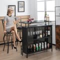 Miniatyrbillede 3 af 8: Spiritusbarbord, 48x20x42 tommer, Sort