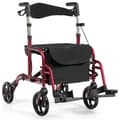 Miniatyrbild 7 av 8: Rollator, 24x40,5x33,5-38,5 tum, Röd