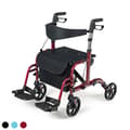 Miniatyrbild 1 av 8: Rollator, 24x40,5x33,5-38,5 tum, Röd