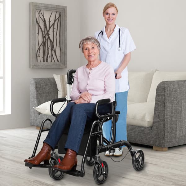Rollaattori, 41x25x34-39 tuumaa, punainen