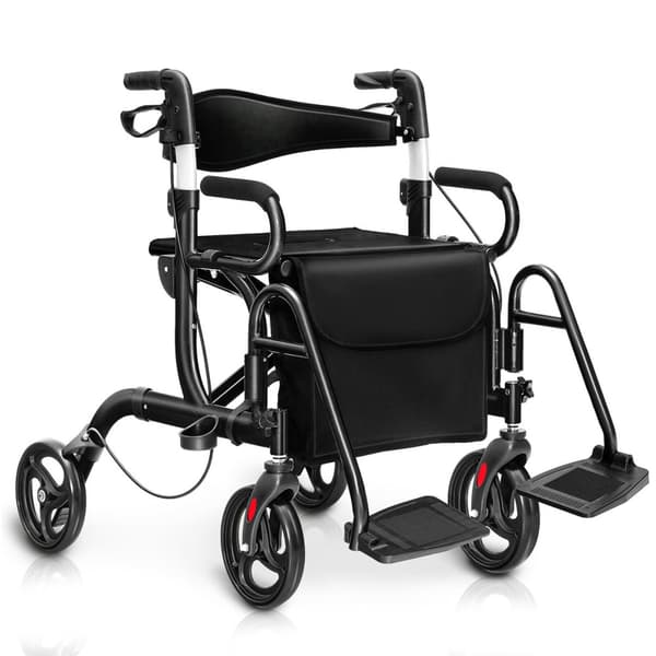 Rollaattori, 41x25x34-39 tuumaa, punainen