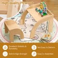 Miniatyrbild 6 av 8: Barnbord och Stol Set, 23.5x23.5x19.5 tum, Natur/Vit
