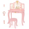 Miniatyrbild 3 av 8: Barnsminkbord, 80x40x106 cm, Rosa