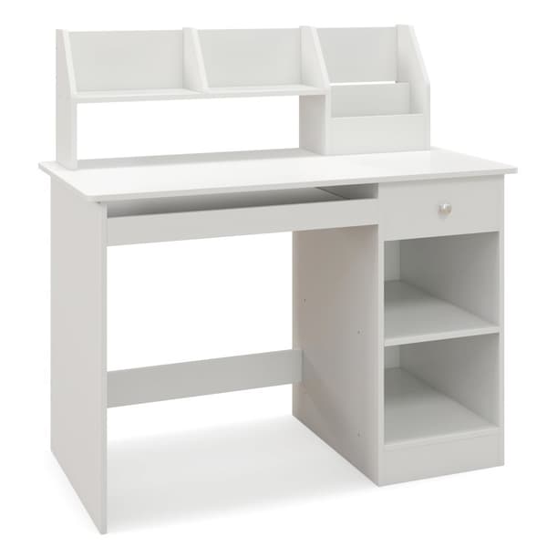 Børns studiebord, 35,5x18x35,5 tommer, Hvid