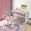 Miniatyrbild 6 av 8: Barnskrivbord, 81x52x81-103 cm, Rosa