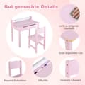 Miniatyrbillede 8 af 8: Børnebord og stol sæt, 60x40x58 cm, Pink