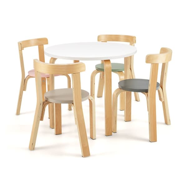 Barnbord och Stolsset, 60x60x50 cm, Färgglad