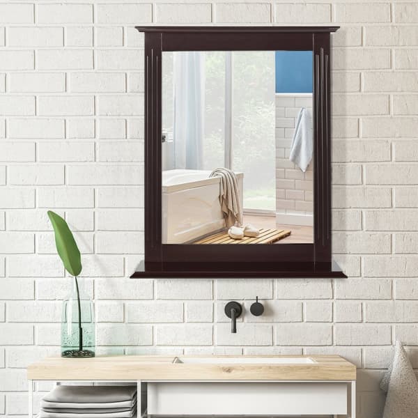 Spejlkommode, 57x13x69 cm, Brun/Grå