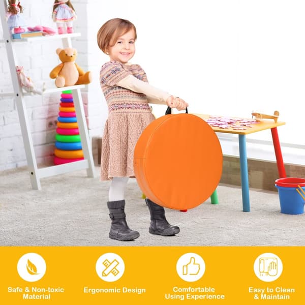 Gulvpuder, 15 tommer rundt, Toddler, Multifarvet