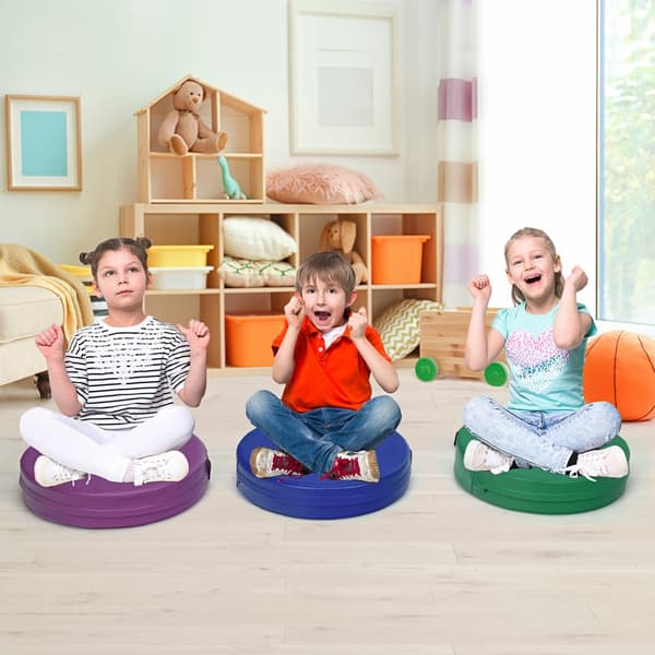 Gulvpuder, 15 tommer rundt, Toddler, Multifarvet