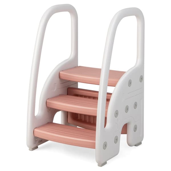 Steg pall, 17x16.5x27.5 tum, Rosa