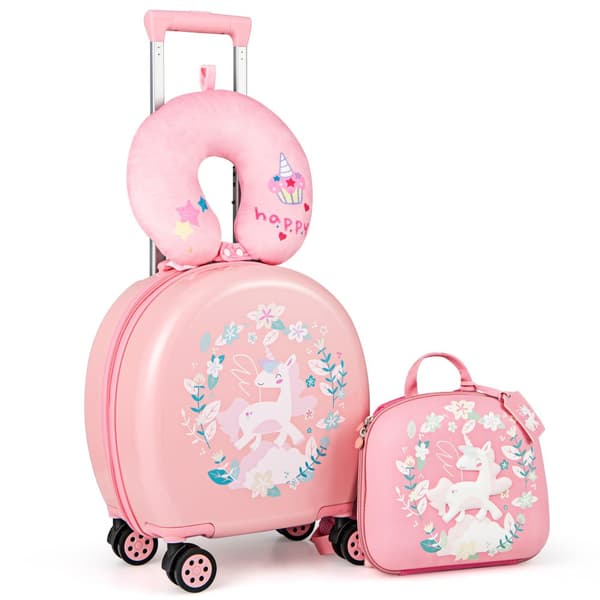 Barnbagage set, 15x8.5x23-30 tum, Rosa