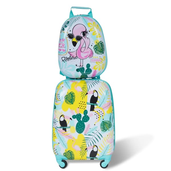 Resväska och ryggsäck set, 30x22x44.5 cm, 25x13x31 cm, Flerfärgad
