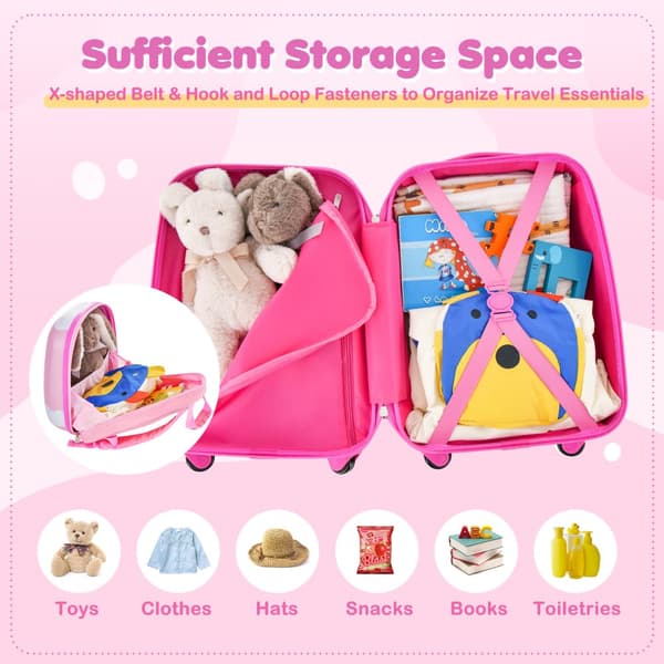 Barn Resebagage Set, 12,5x9x19 tum, 10x4,5x13 tum, Multifärgad