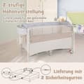 Miniatyrbillede 1 af 8: Rejseseng, 125x65x76 cm, Grå