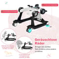 Miniatyrbillede 5 af 7: Baby Walker, 73x64x50.5/53.5/55.5 cm, Hvid