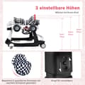 Miniatyrbillede 6 af 7: Baby Walker, 73x64x50.5/53.5/55.5 cm, Hvid