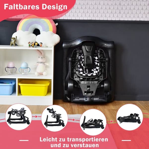 Babysitter, 73x61x51.5/53.5/55.5 cm, Svart