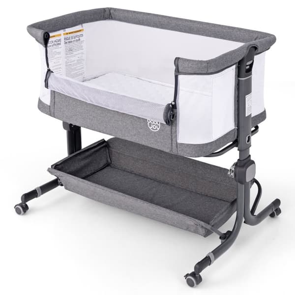 Spjälsäng Bedside Sleeper för baby, 87x63x85 cm, Grå