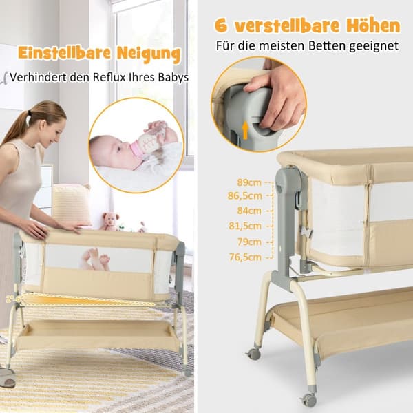 Mobil Babyseng, 101x56x89 cm, Beige