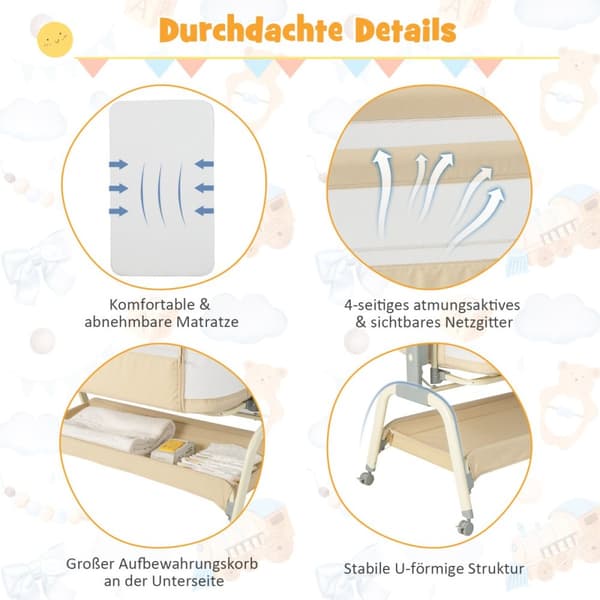 Mobil Babyseng, 101x56x89 cm, Beige