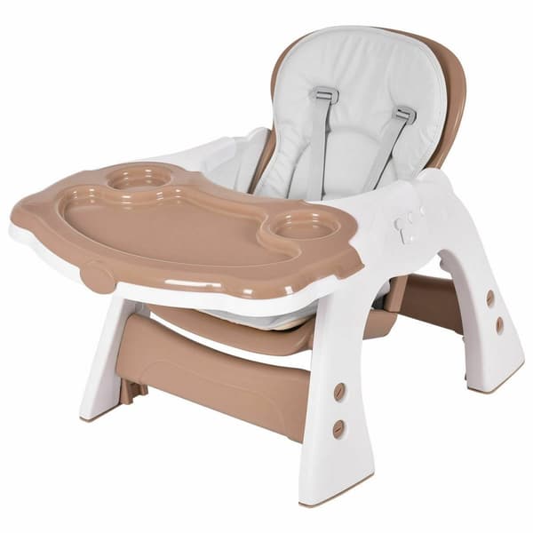 Spädbarnsbord och stol set, 26x21x36 tum, Brun