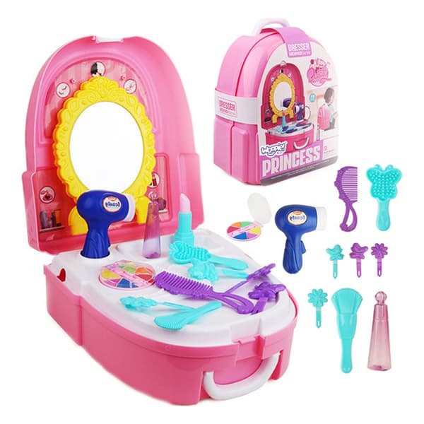 WOOPIE Little Princess sæt i rygsæk – toiletbord med 19 dele