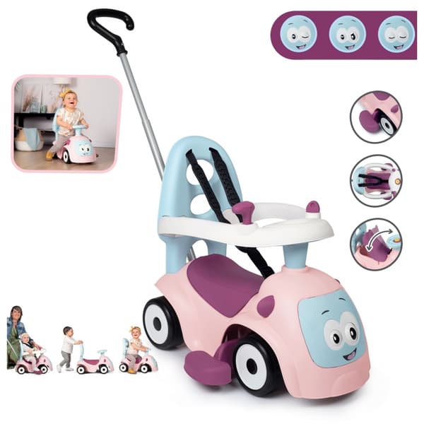 SMOBY Gåbil Maestro 3-i-1 Rosa