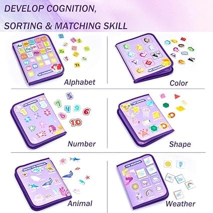 OBOSOE Montessori Busy Board 1-4-vuotiaille lapsille, aktiviteetti- ja kehittäviä leluja lapsille