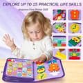 Pikkukuva 4 / 7: OBOSOE Montessori Busy Board 1-4-vuotiaille lapsille, aktiviteetti- ja kehittäviä leluja lapsille