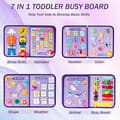 Pikkukuva 2 / 7: OBOSOE Montessori Busy Board 1-4-vuotiaille lapsille, aktiviteetti- ja kehittäviä leluja lapsille