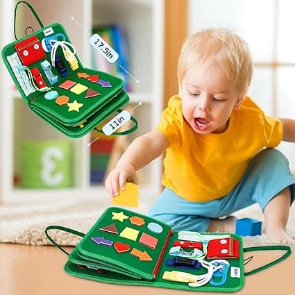 OBOSOE Montessori Busy Board 1-4-vuotiaille lapsille, aktiviteetti- ja kehittäviä leluja lapsille