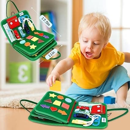 OBOSOE Montessori Busy Board 1-4-vuotiaille lapsille, aktiviteetti- ja kehittäviä leluja lapsille
