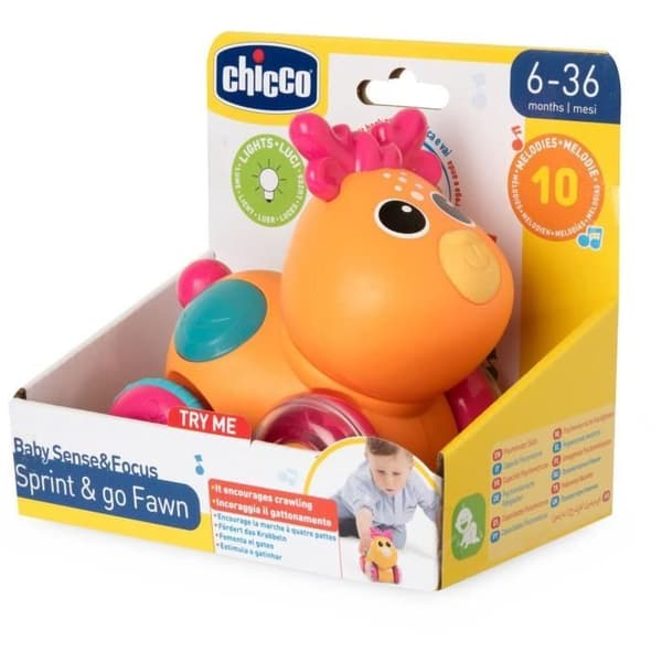 CHICCO - Fawn Sprint&amp;go - Orange och rosa - Från 6 månader